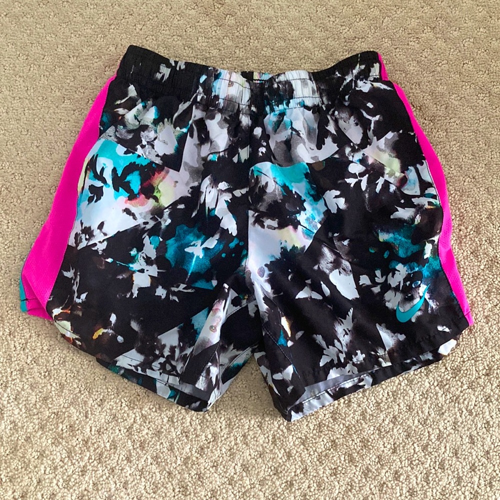 Nike dry fit girls active wear shorts.